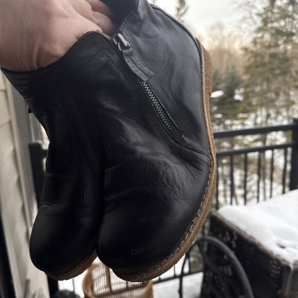 Andrea Conti Women's Ankle Boots Black Zip Comfort Flat 38 EU 7.5 US Excellent - Picture 12 of 16